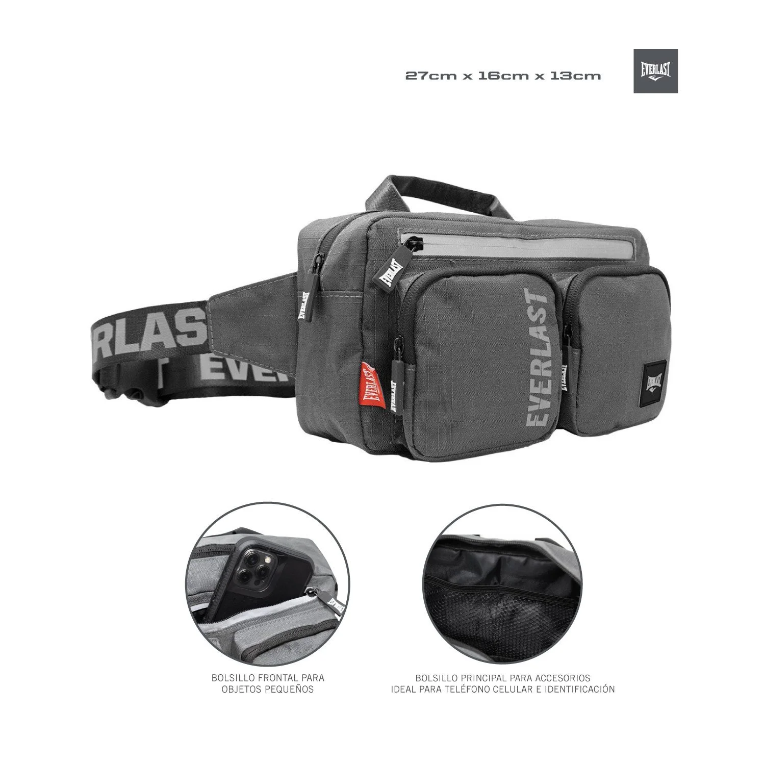Bolso Everlast Cintura Ligero detalle