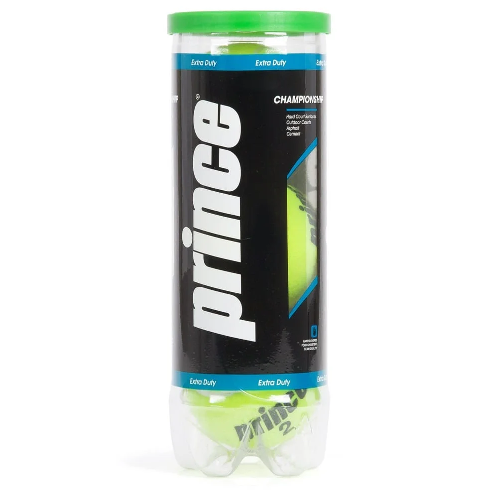 pelotas de tenis champ prince, pack de 3 unidades en tubo