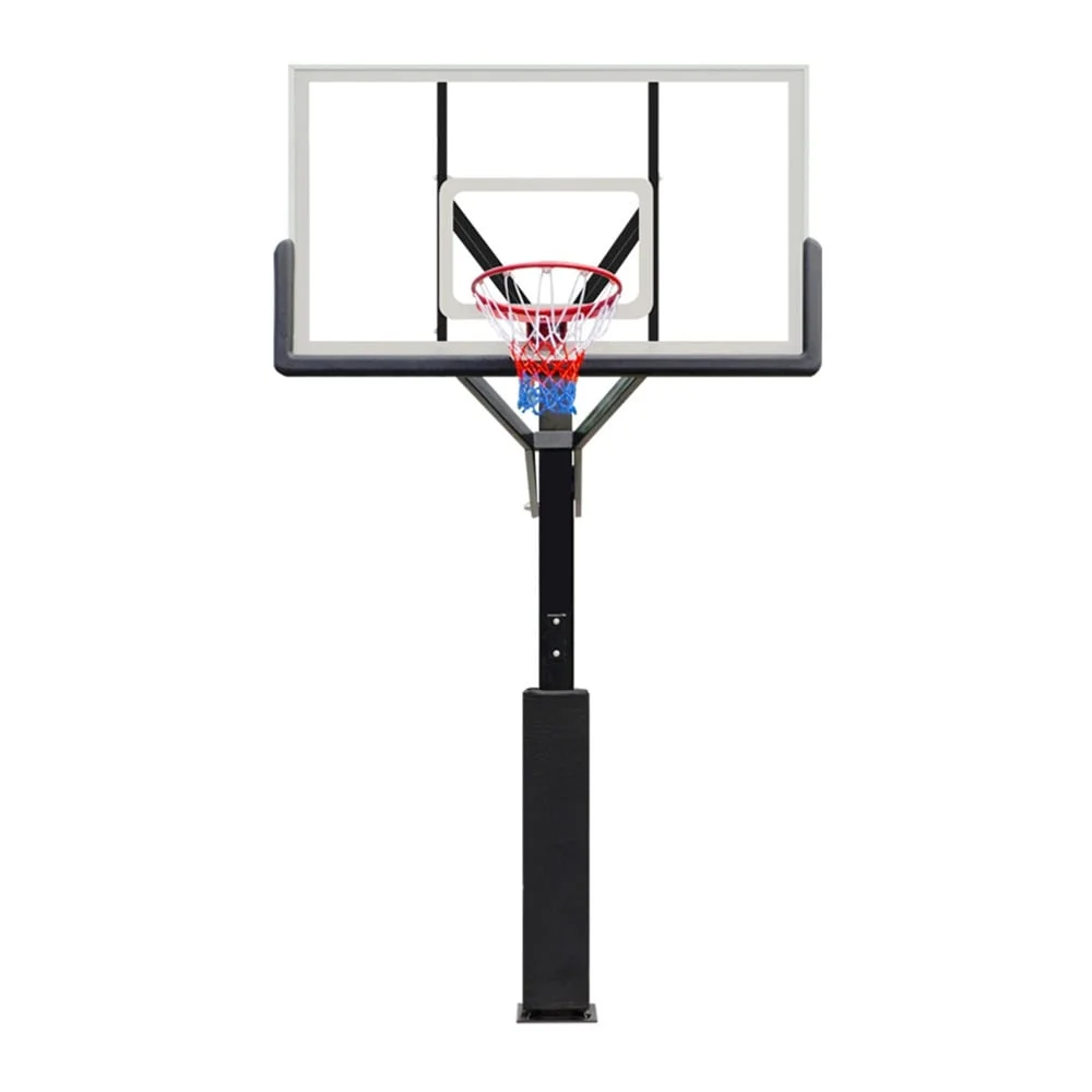 tablero de baloncesto uso profesional con tablero de vidrio templado
