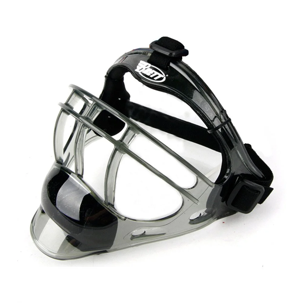detalle de la mascara de pitcher/fielder beis jr, material ultraligero