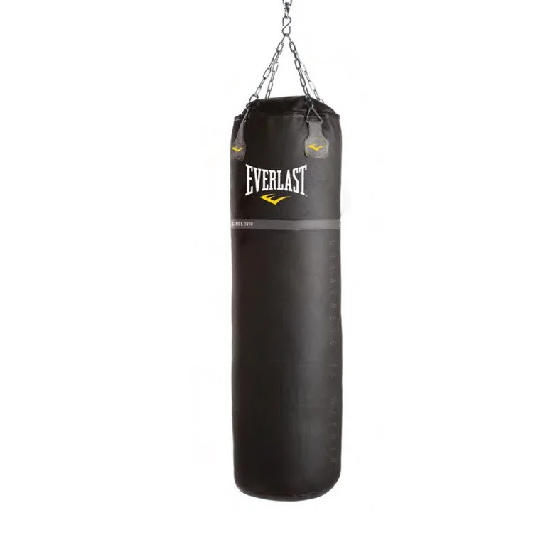 saco de box everlast 150 lbs, cuero resistente