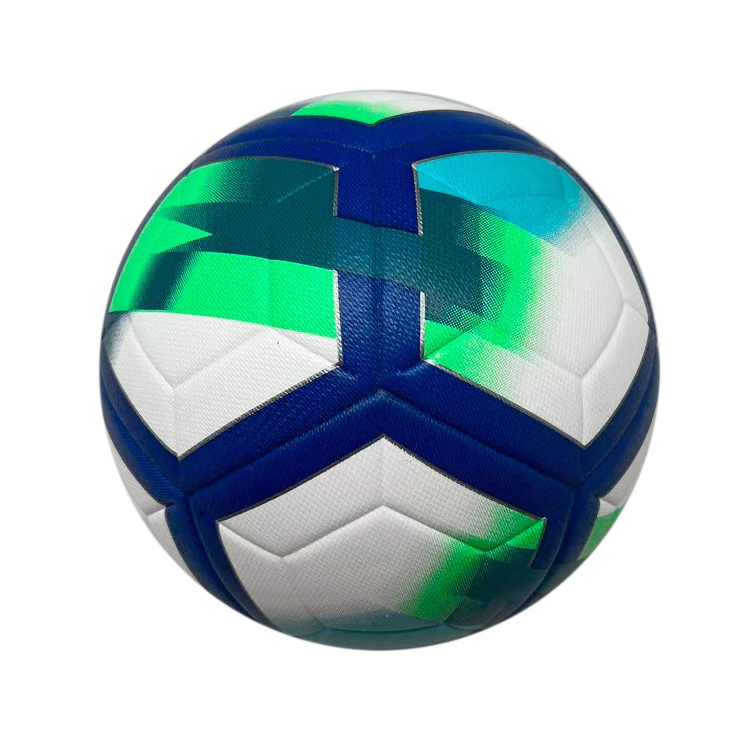 vista lateral del balon de futbol runic resistente con diseño aerodinámico