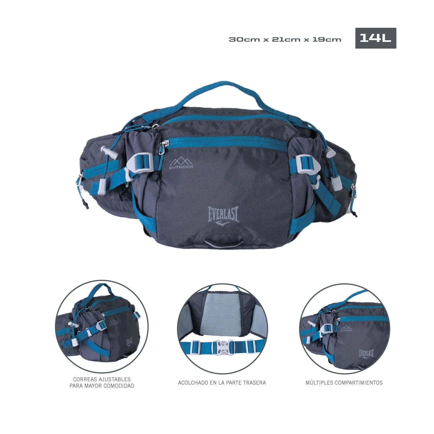 Bolso Everlast Cintura Deportiva Llevar