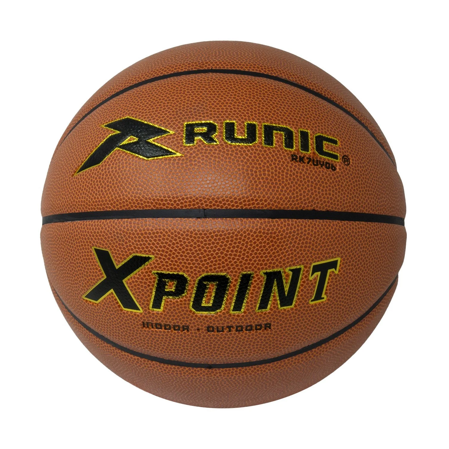 balon de baloncesto 7 runic or, material PU, naranja