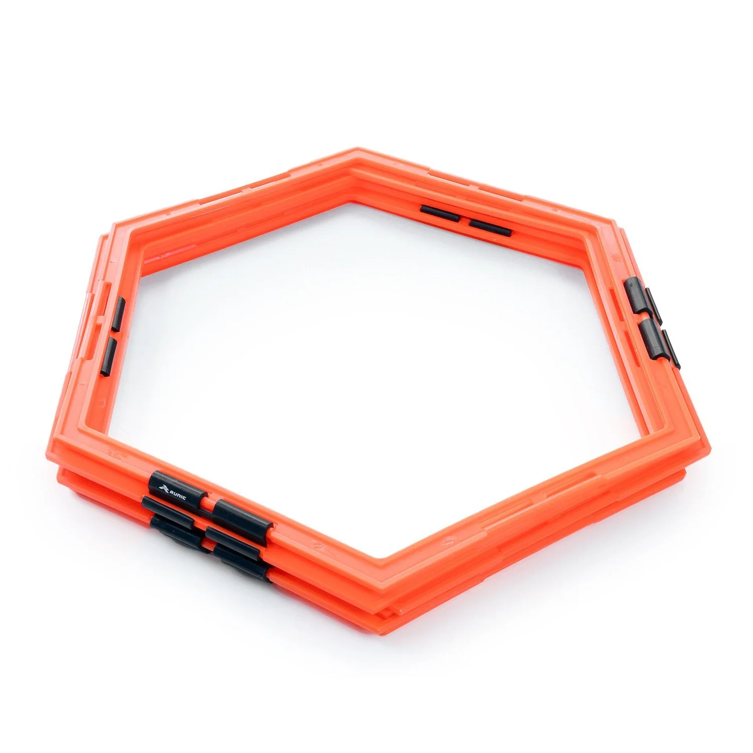 set de aros runic de agilidad, 6 rejas hexagonales de 50 cm de diámetro