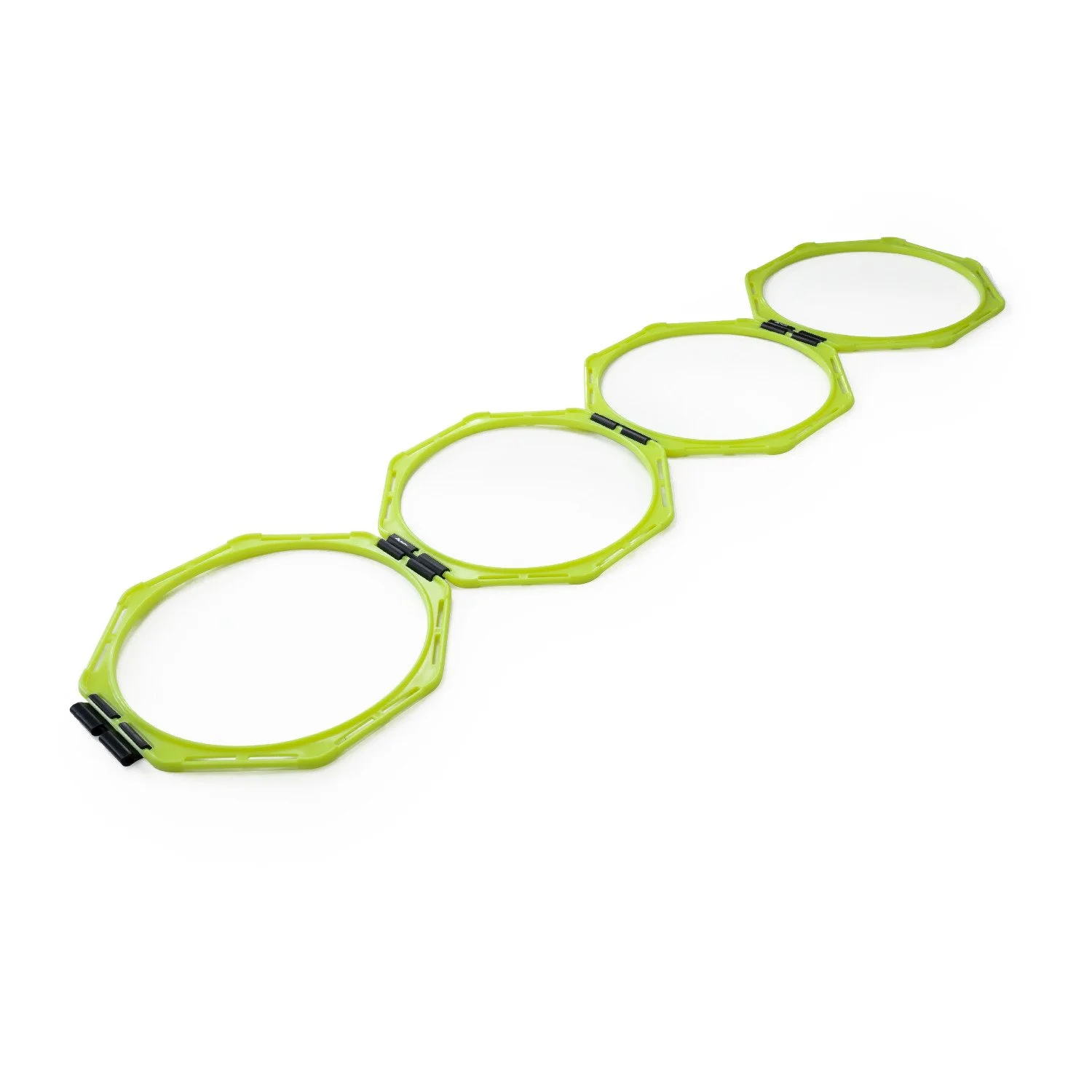 set de aros de agilidad, paquete plano y clips de enlace