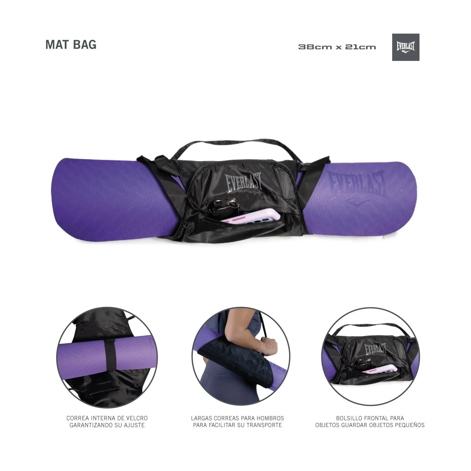 Bolsa mats Everlast manos libres para yoga