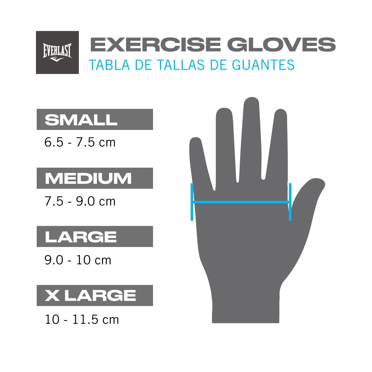 Guantes Pesas Everlast Ajustable, detalles de silicona en palmas