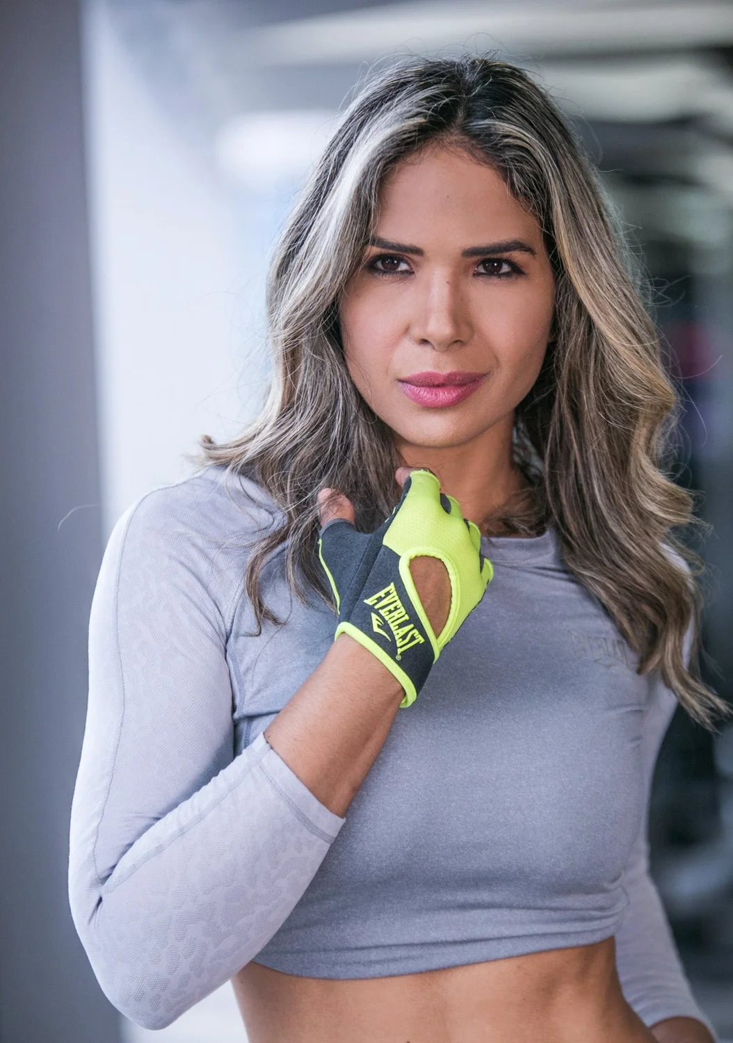 Guantes de Pesas Everlast detalle palma silicona