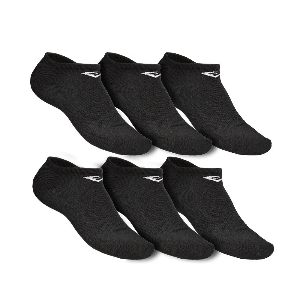 medias deportivas corta everlast, paquete de 6 pares