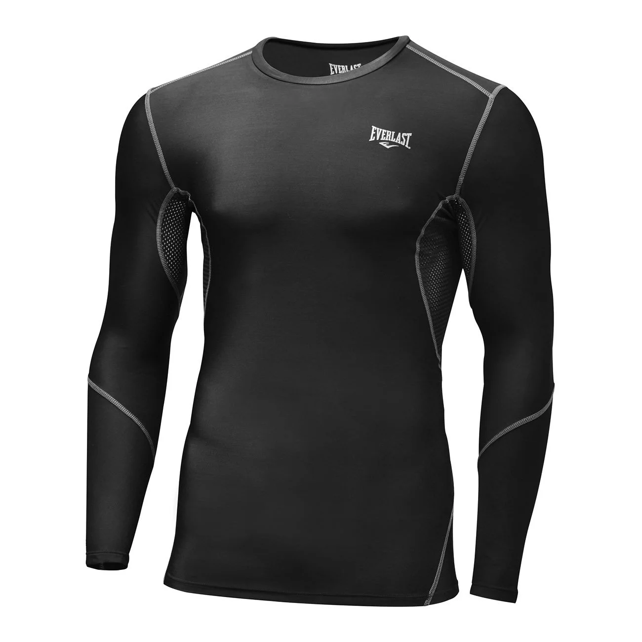 camiseta de compresion everlast, manga larga y ligera