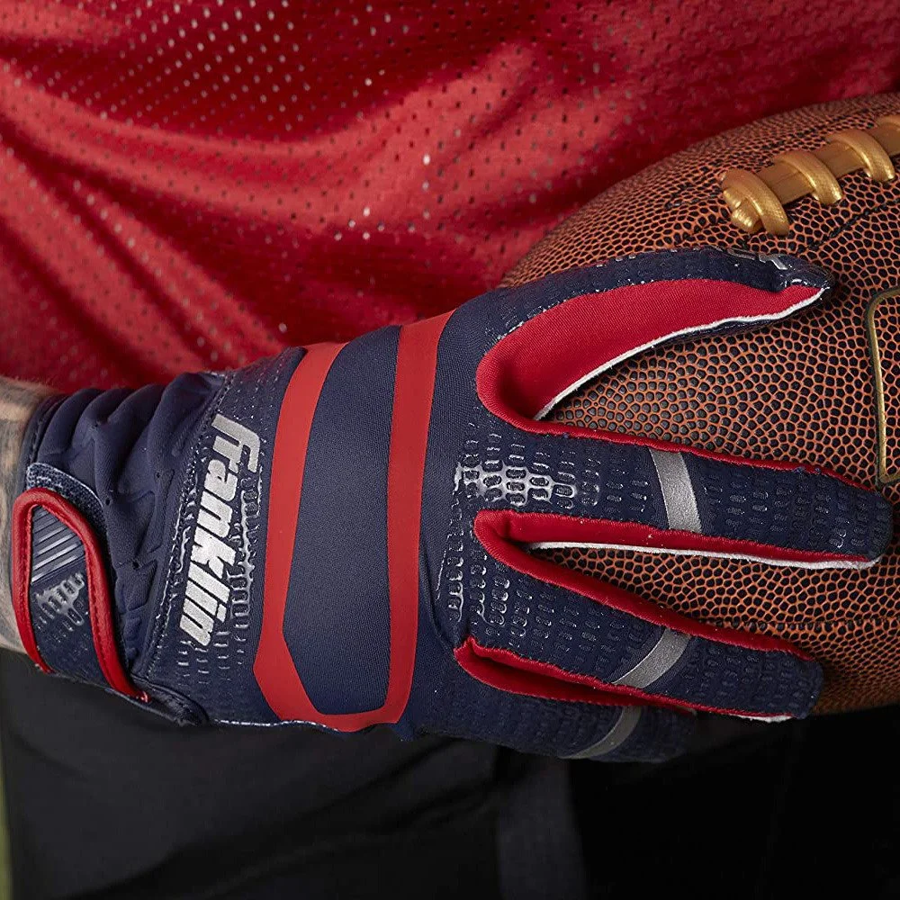 guantes de flag football franklin junior, cierre de muñeca envolvente de neopreno