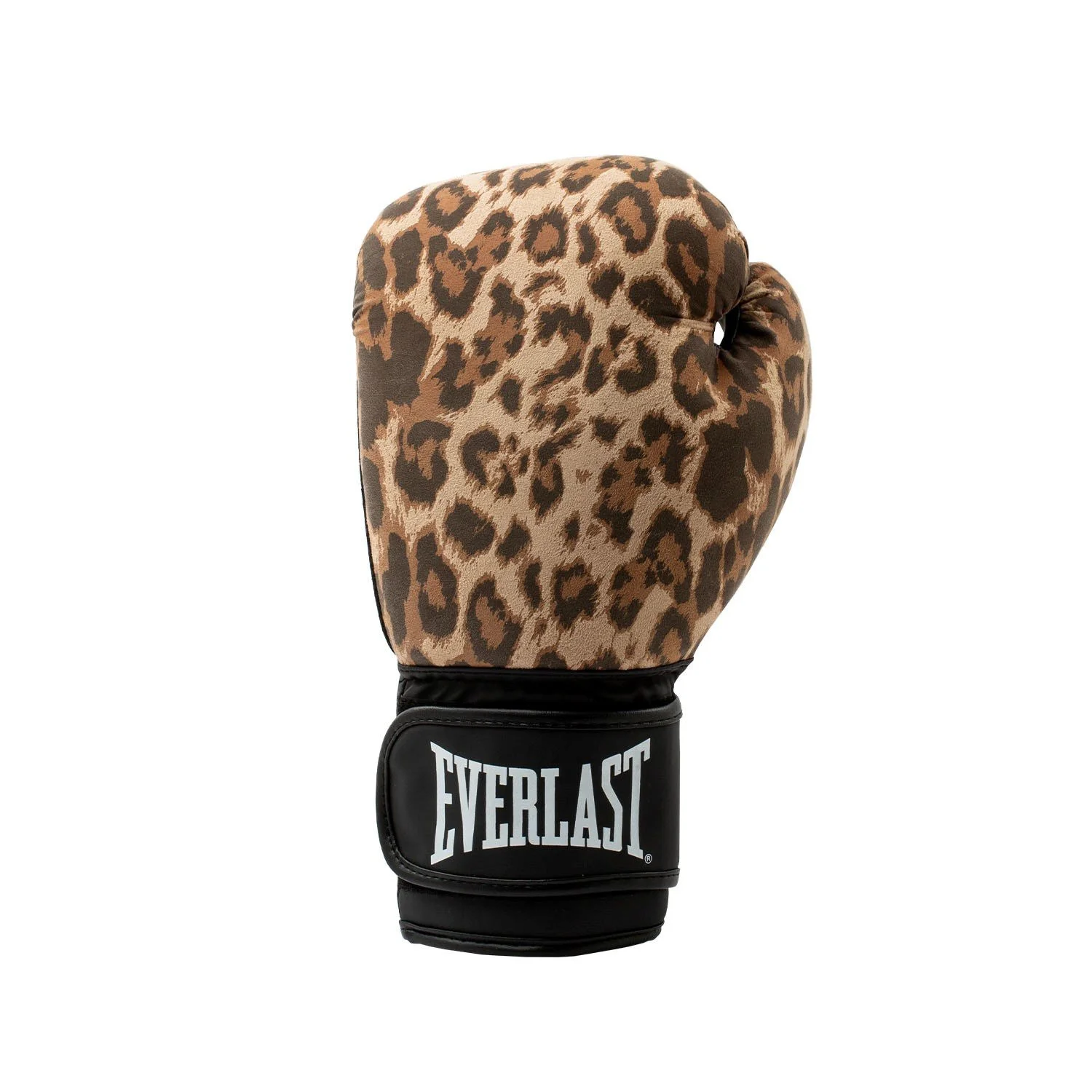 detalles de los guantes de boxeo spark leopard, cierre de gancho y bucle