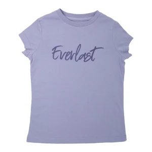 t-shirt everlast jr logo para niñas, transpirable y suave