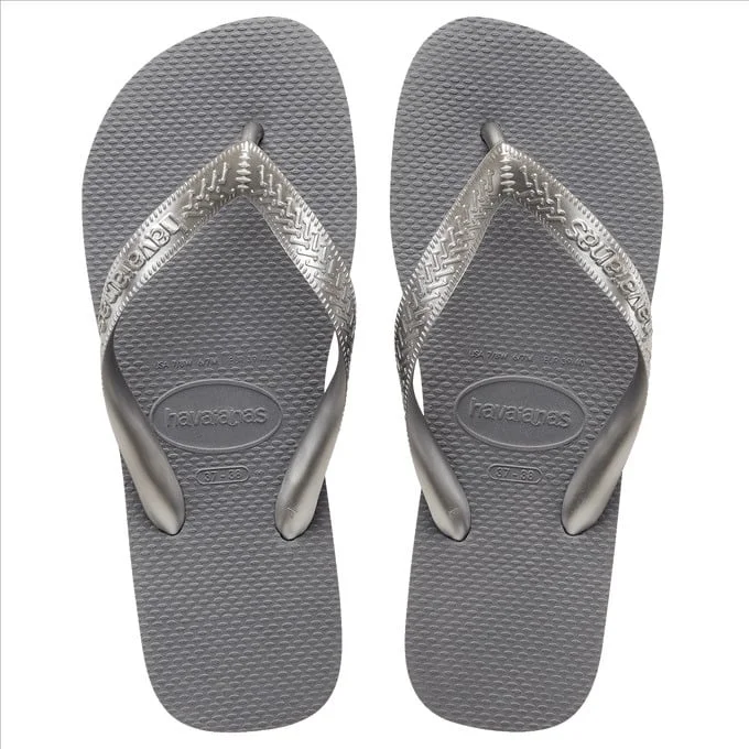 sandalias havaianas top tiras fc moda, sandalias de caucho