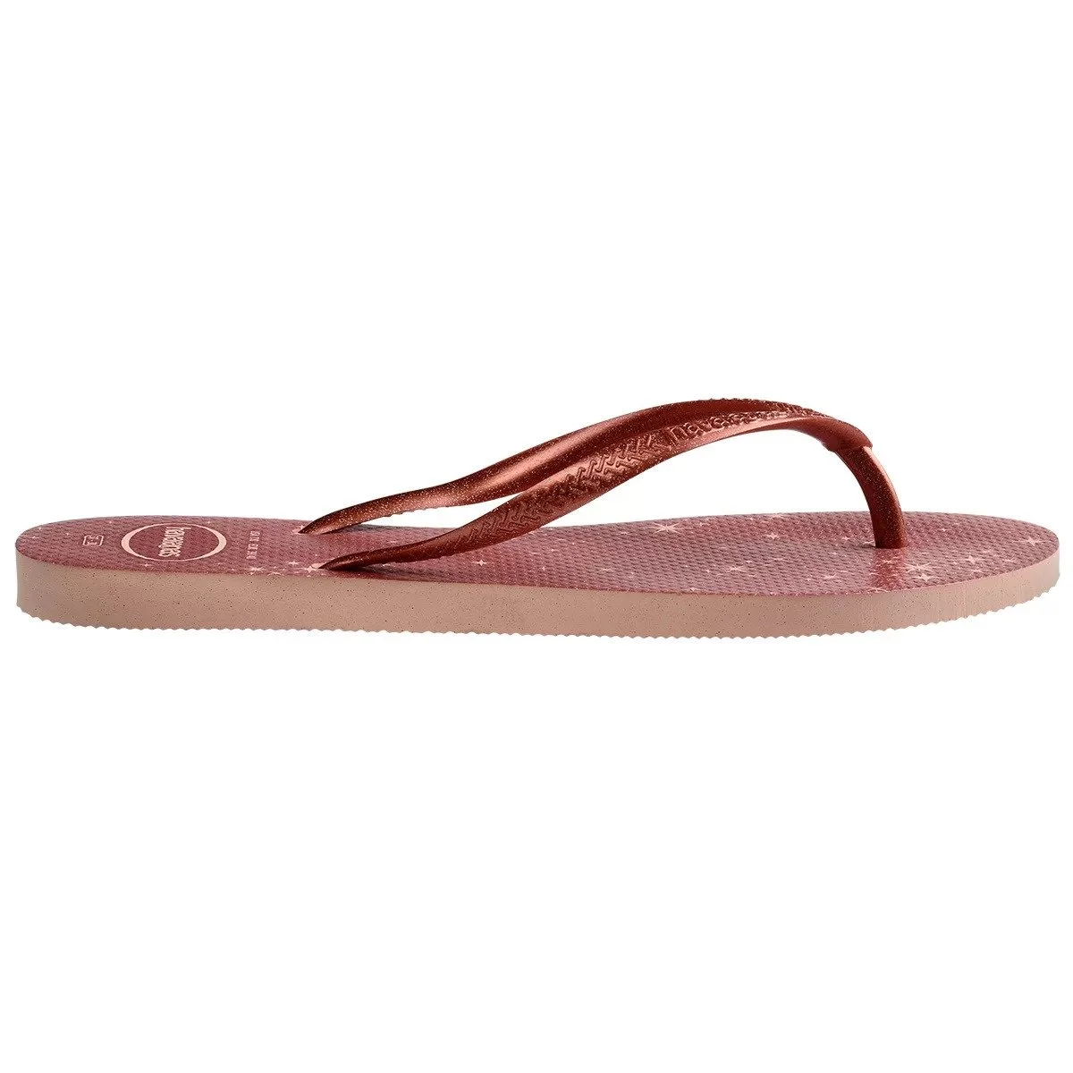 detalle de la suela de las sandalias havaianas