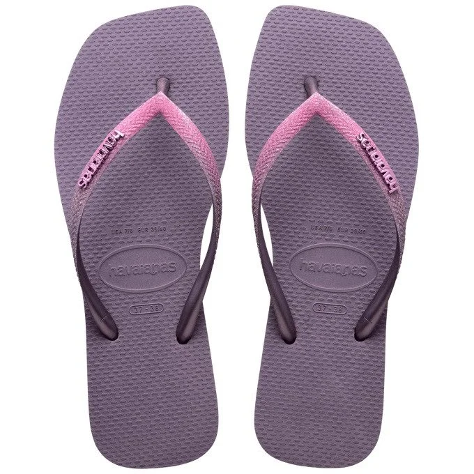 sandalias havaianas slim square glt fc, sandalias de caucho