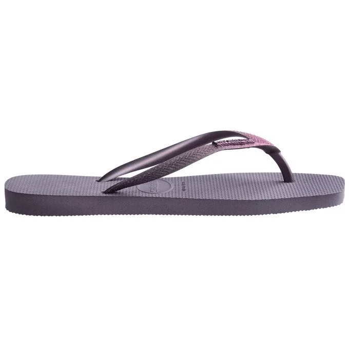 detalle de la suela de las sandalias havaianas slim square glt fc