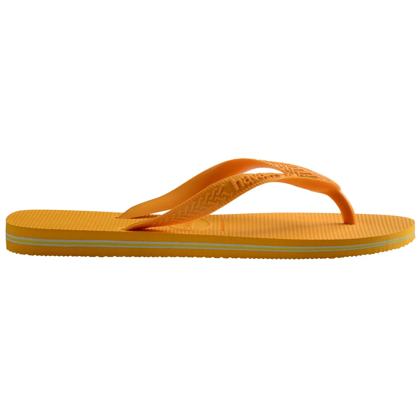 diseño de sandalias havaianas, detalles de la suela