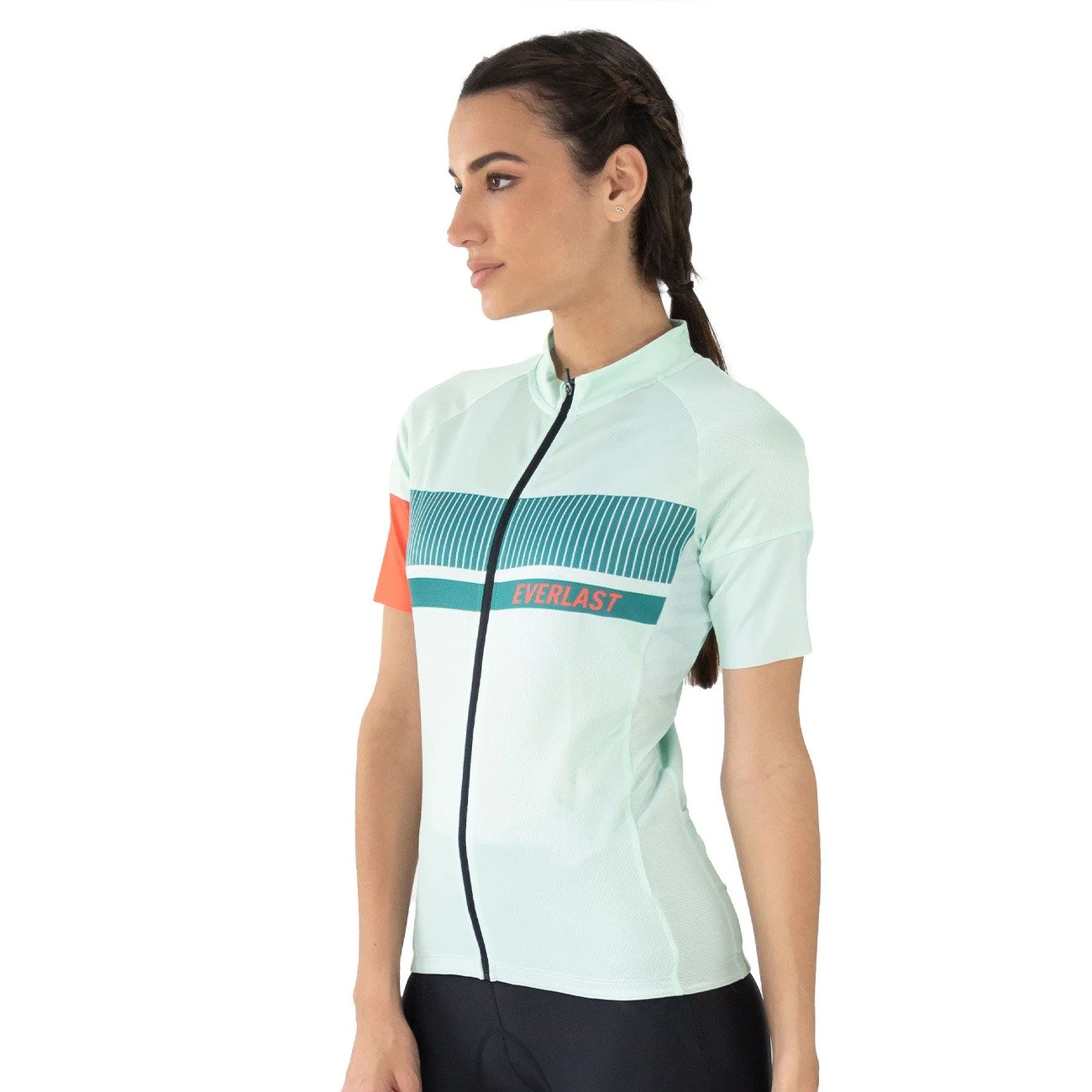 detalle del jersey, cierre en la parte superior