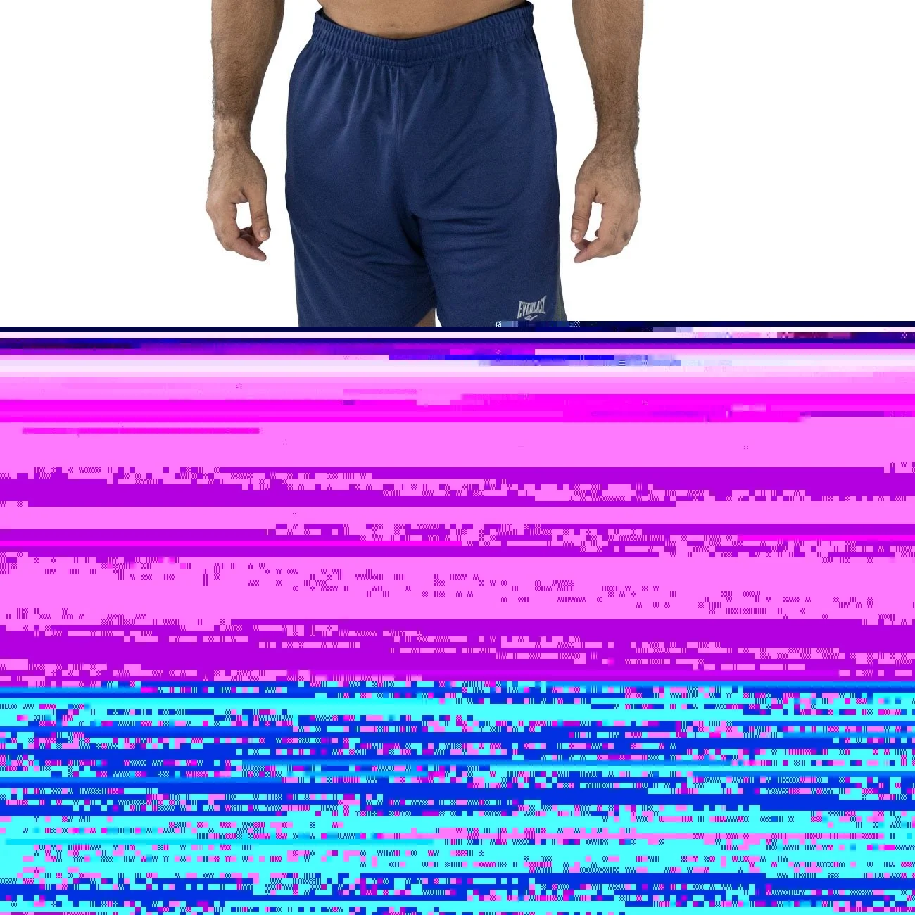vista trasera del short everlast bou poliester