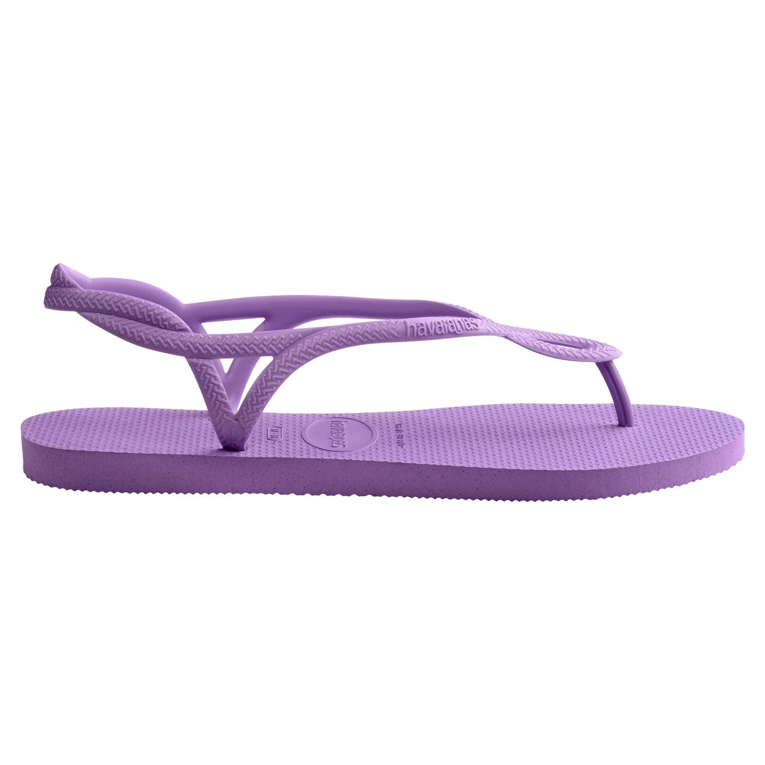detalle de la suela de las sandalias havaianas luna fc