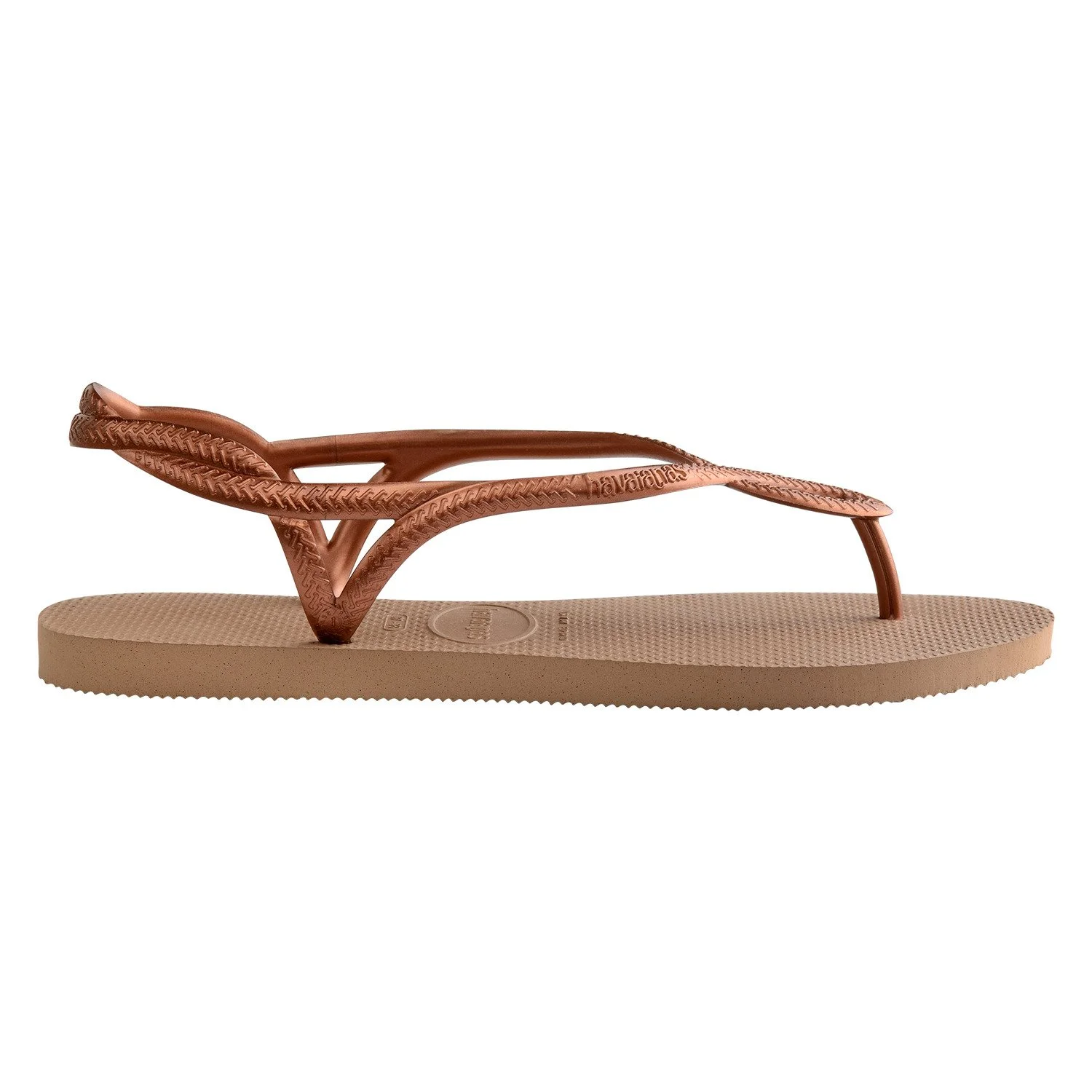 detalle de la suela de las sandalias havaianas