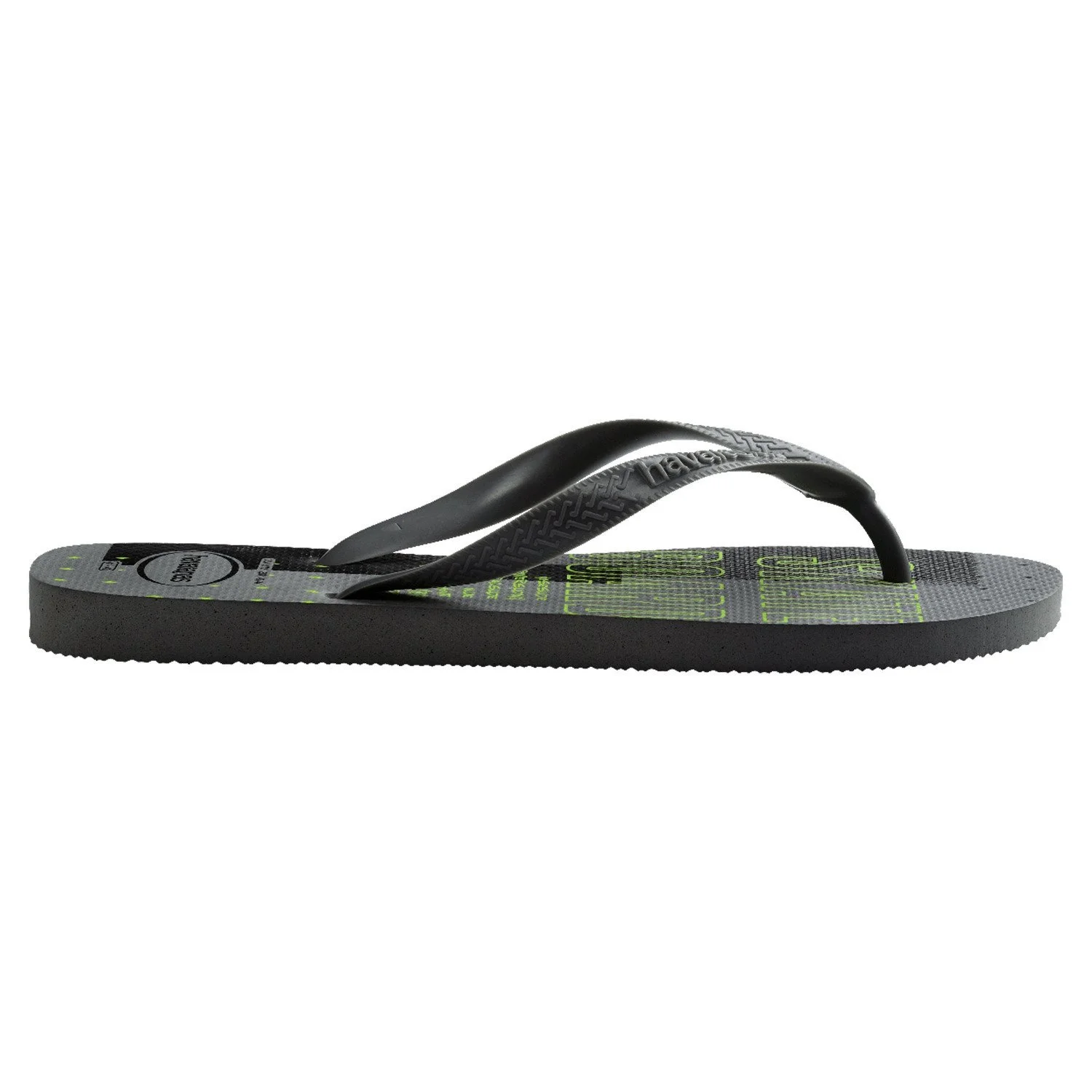 detalle de la suela de las sandalias havaianas