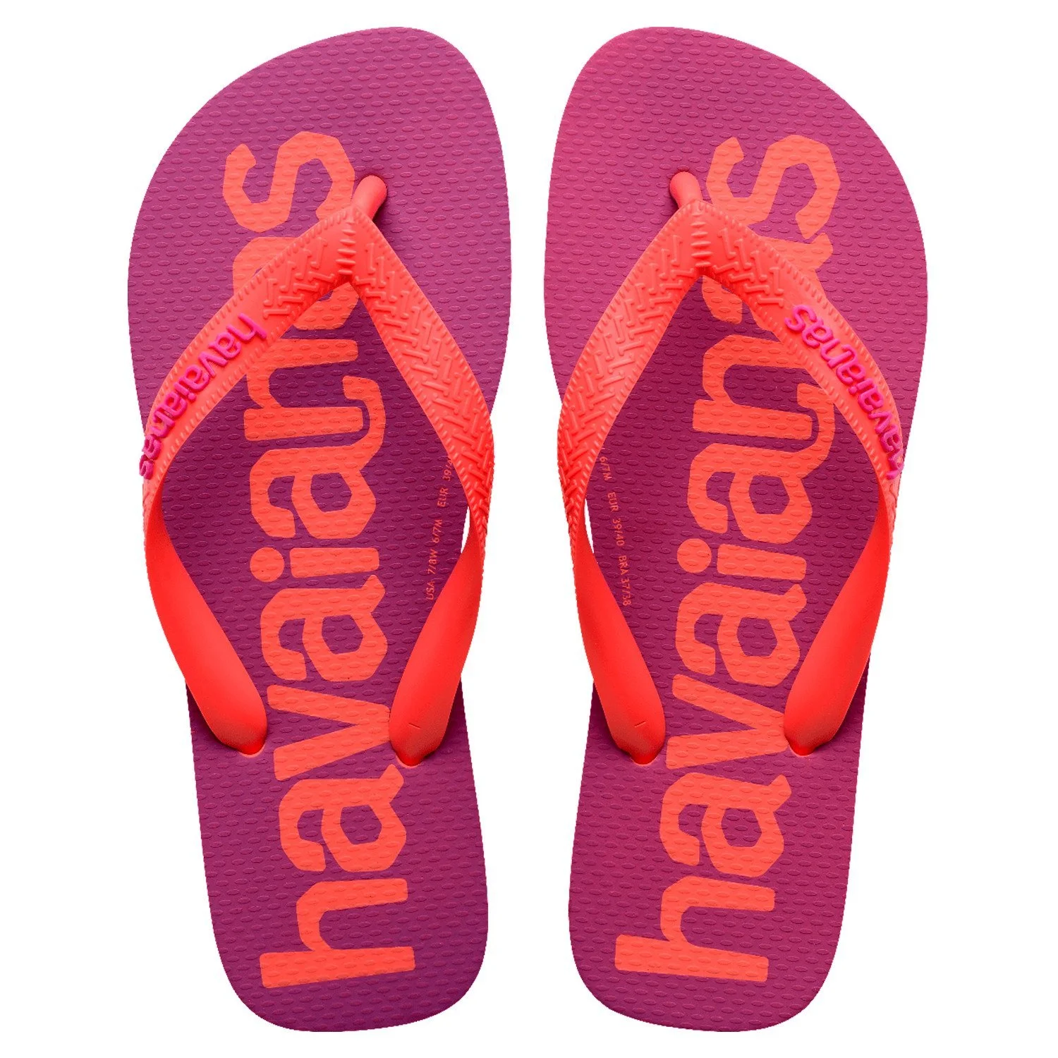 sandalias havaianas top logomania 2 fc, sandalias de caucho