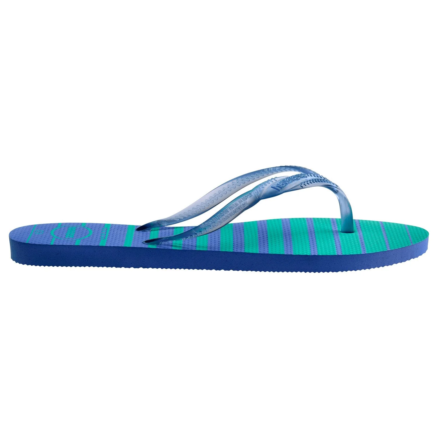 detalle de la suela, sandalias havaianas