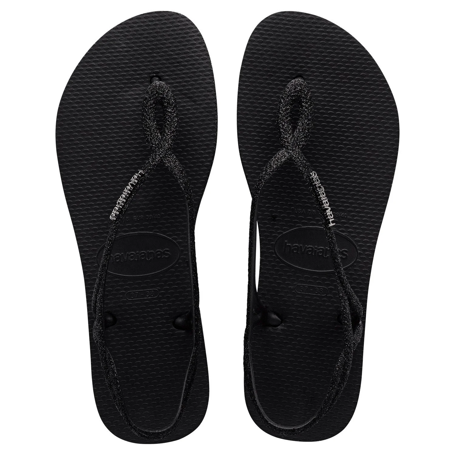 sandalias havaianas luna sparkle fc, sandalias de caucho