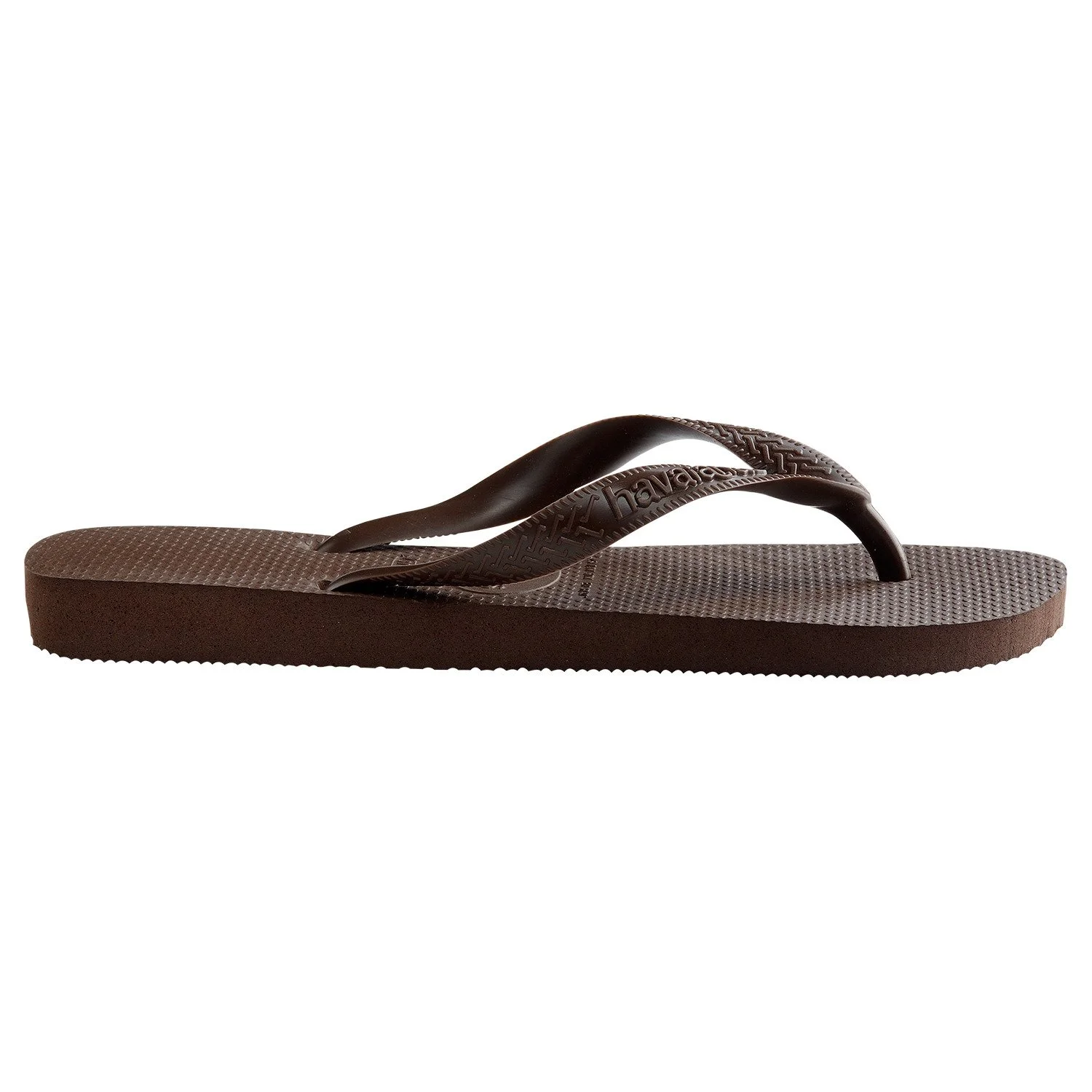 diseño elegante de sandalias havaianas, detalles de la suela