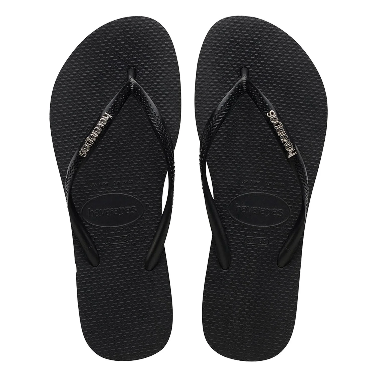 sandalias havaianas slim logo metallic, sandalia de caucho