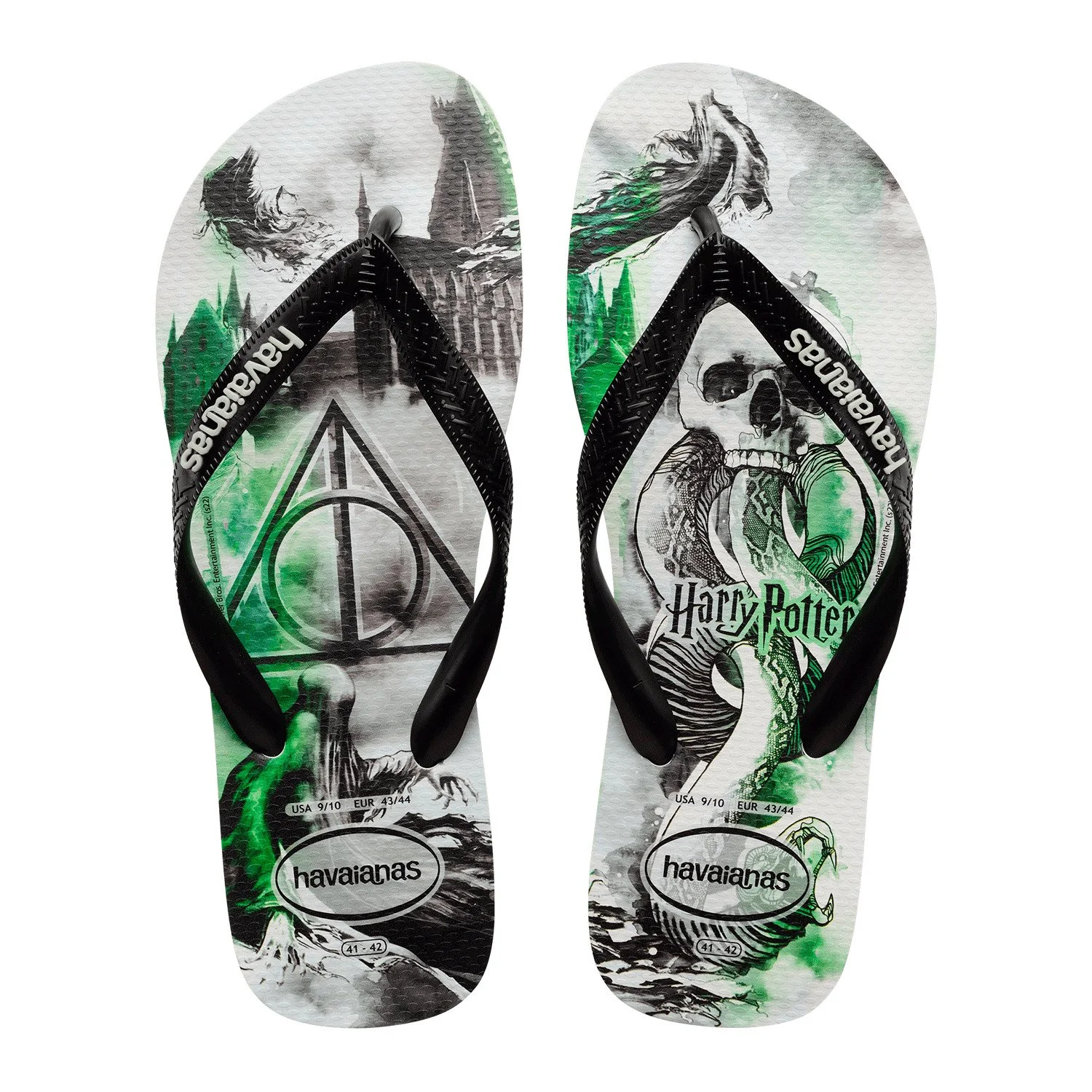 sandalias havaianas harry potter fc, sandalias de caucho