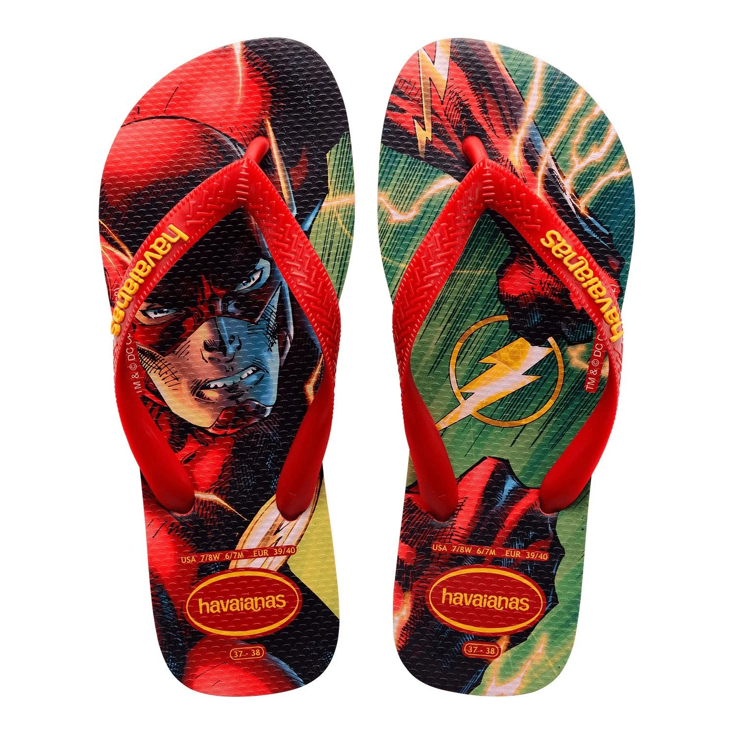 sandalias havaianas top herois dc fc, sandalias de alta calidad