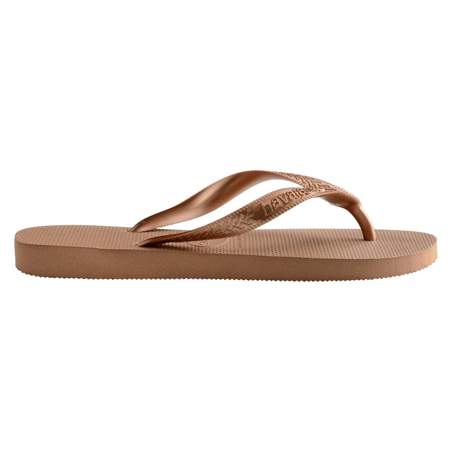 detalle de la suela de las sandalias havaianas top fc