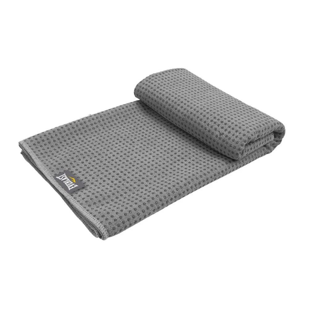 Toalla Antideslizante Everlast Fitness color gris para gym