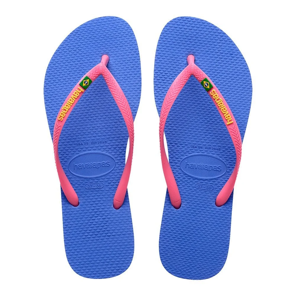 sandalias havaianas slim brasil fc, calzado comodo