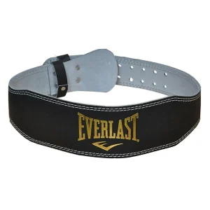 Cinturón Pesas Everlast Cuero Contorneado para levantamiento