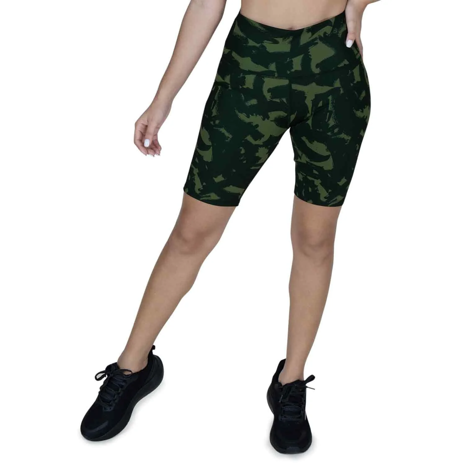 detalle de la costura del biker short everlast, transpirable y seca