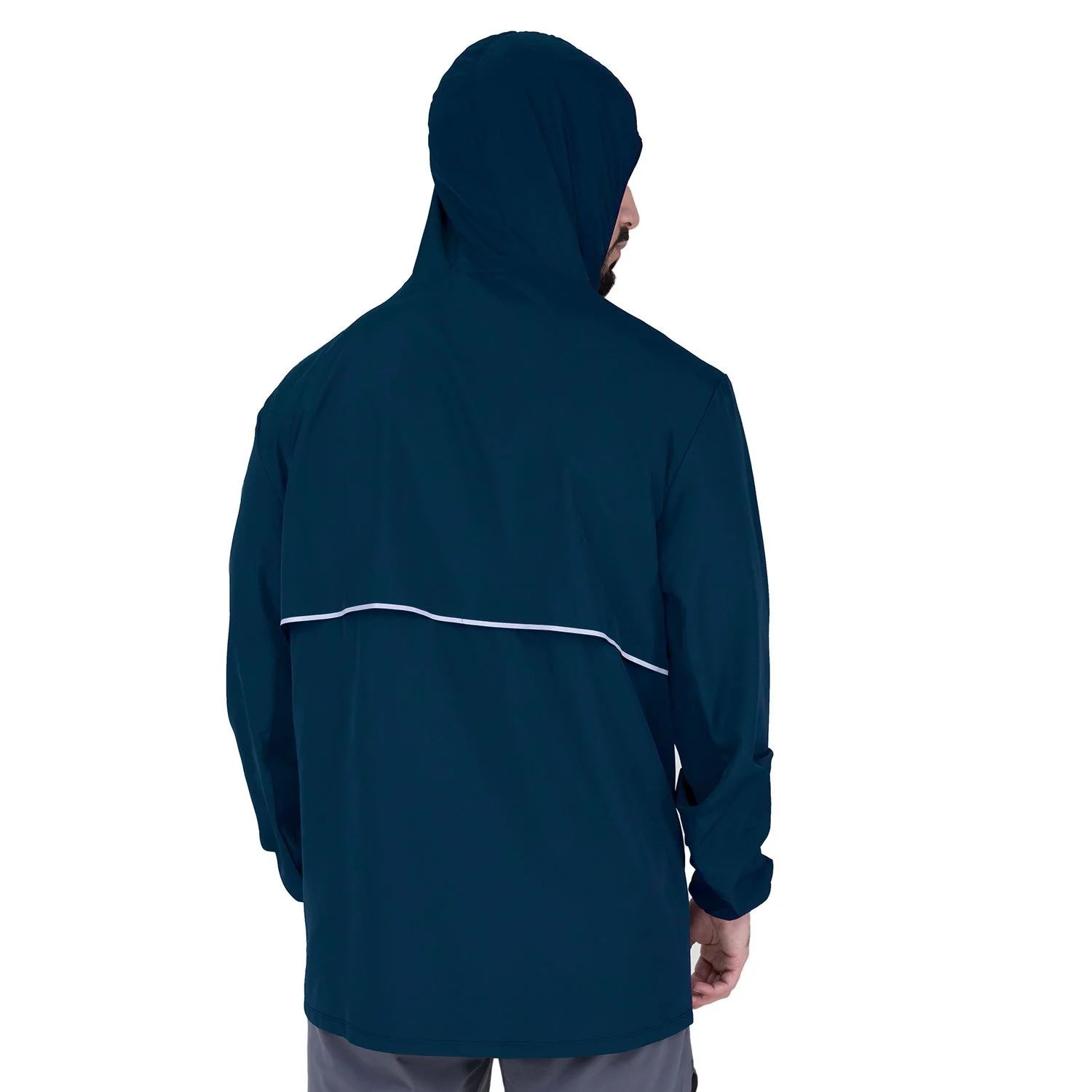 detalle del forro del rain jacket deportivo everlast
