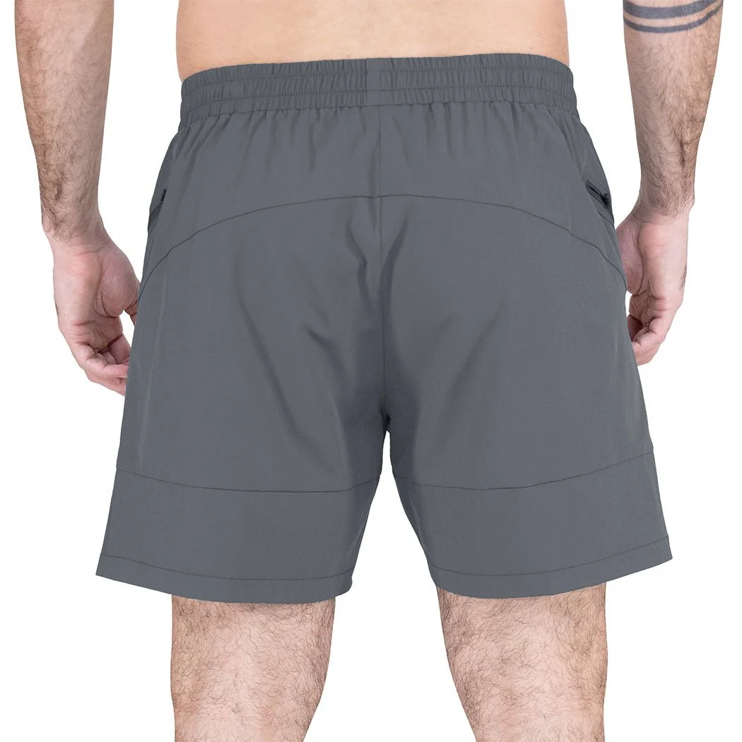 detalle de la costura del short transpirable comodo everlast