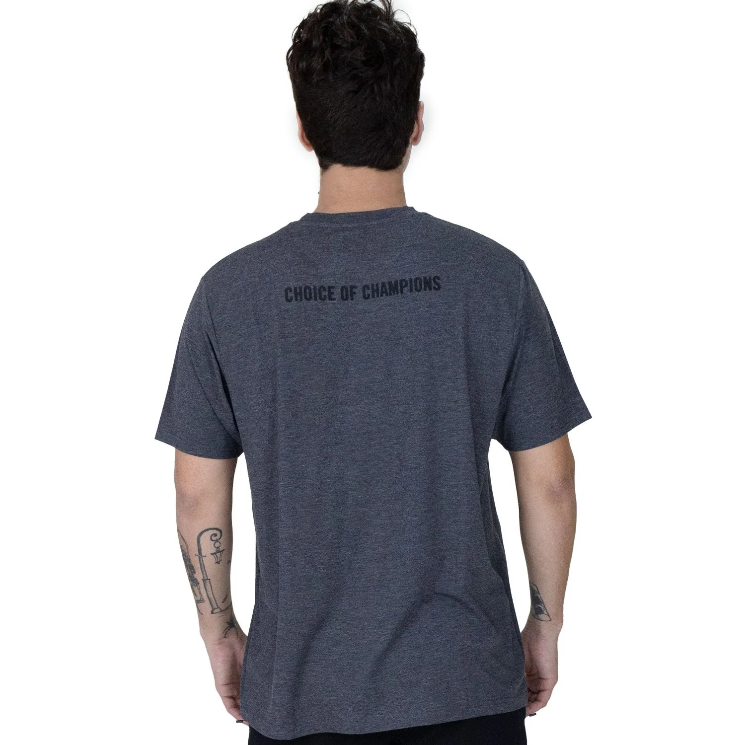 detalle de la costura del t-shirt poliester everlast rise II