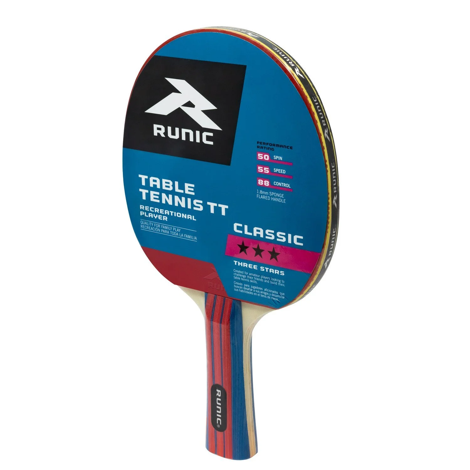 Raqueta Runic Tenis Mesa 3 Estrellas