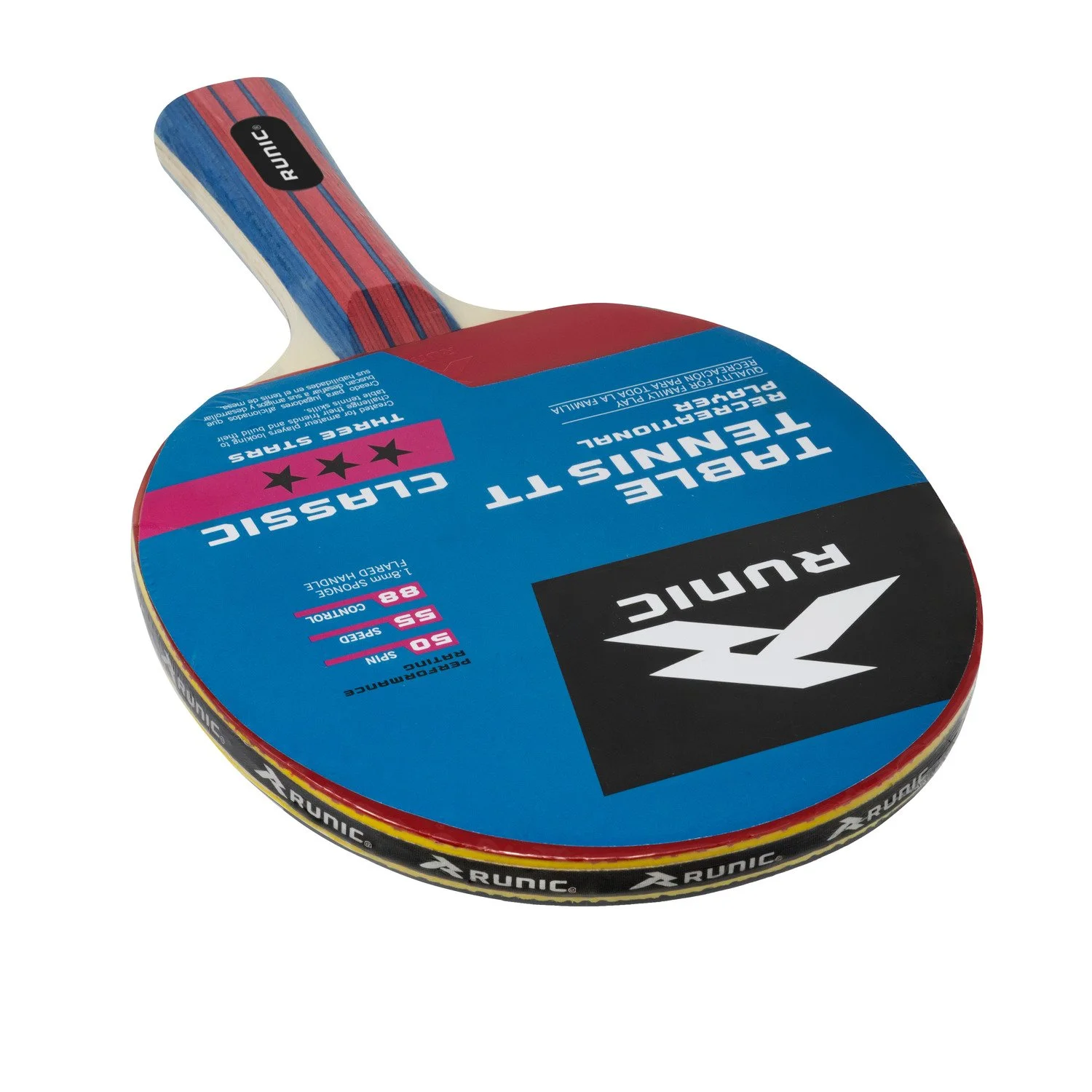 Raqueta Runic Tenis Mesa 3 Estrellas detalle