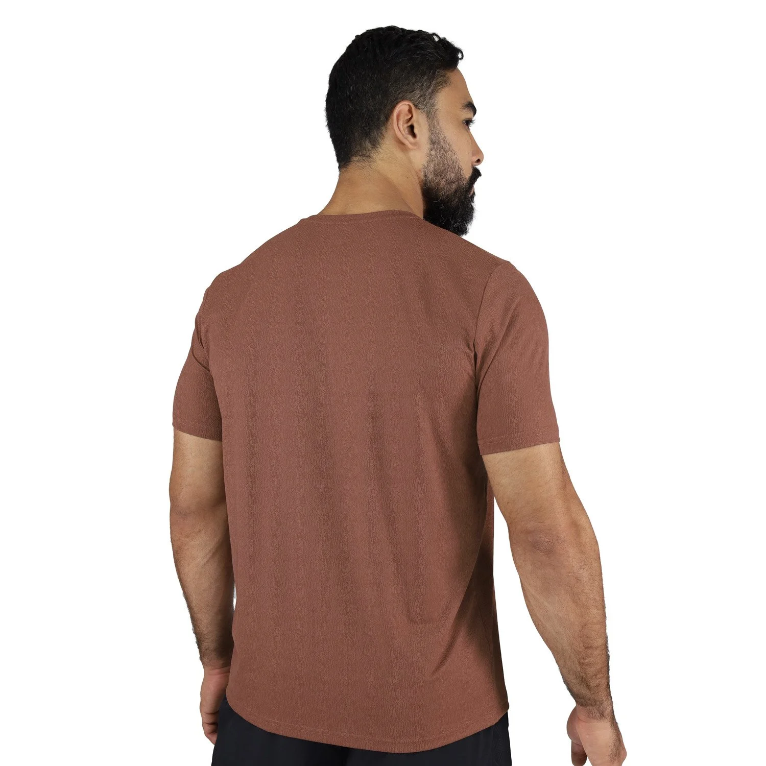detalle de la tela transpirable del t-shirt square everlast deportivo