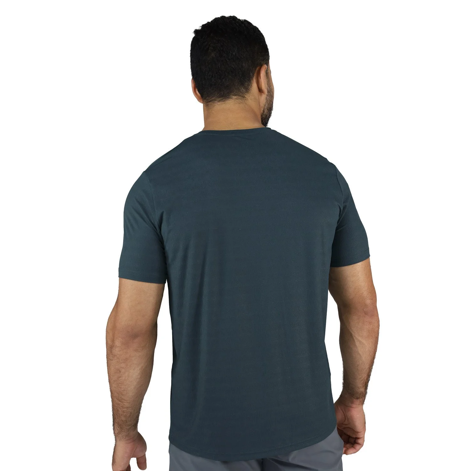 detalle de la tela transpirable del t-shirt everlast square deportivo