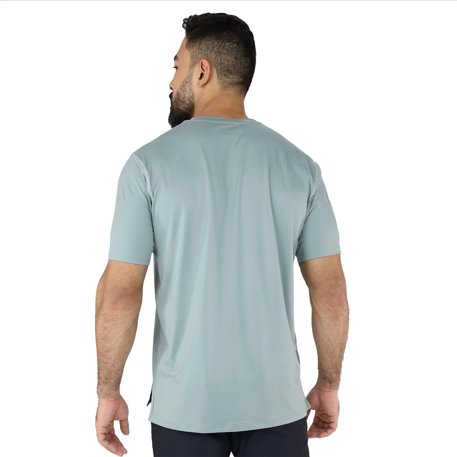 detalle del cuello del t-shirt e-day spandex