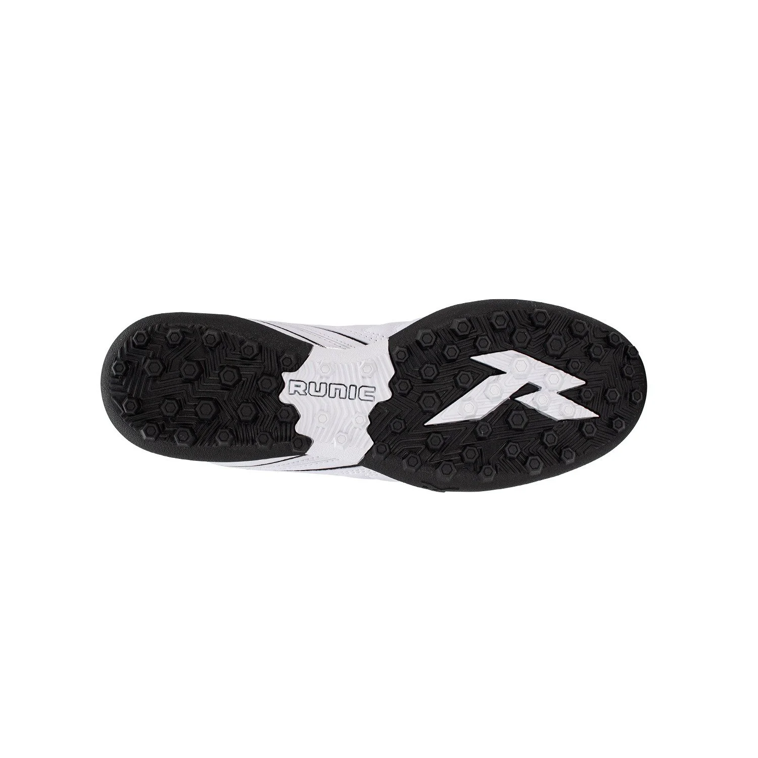 detalle de la zapatilla de futbol Runic con telas transpirables