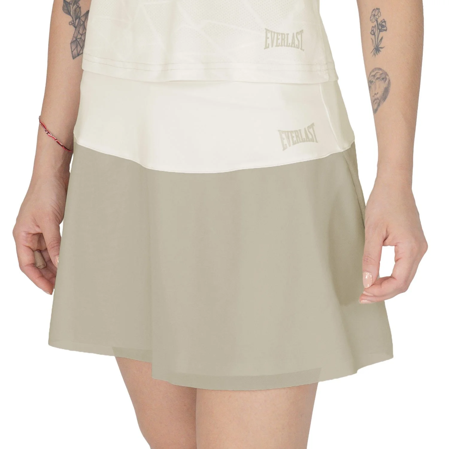 skort everlast deportivo para mujeres, poliéster y spandex